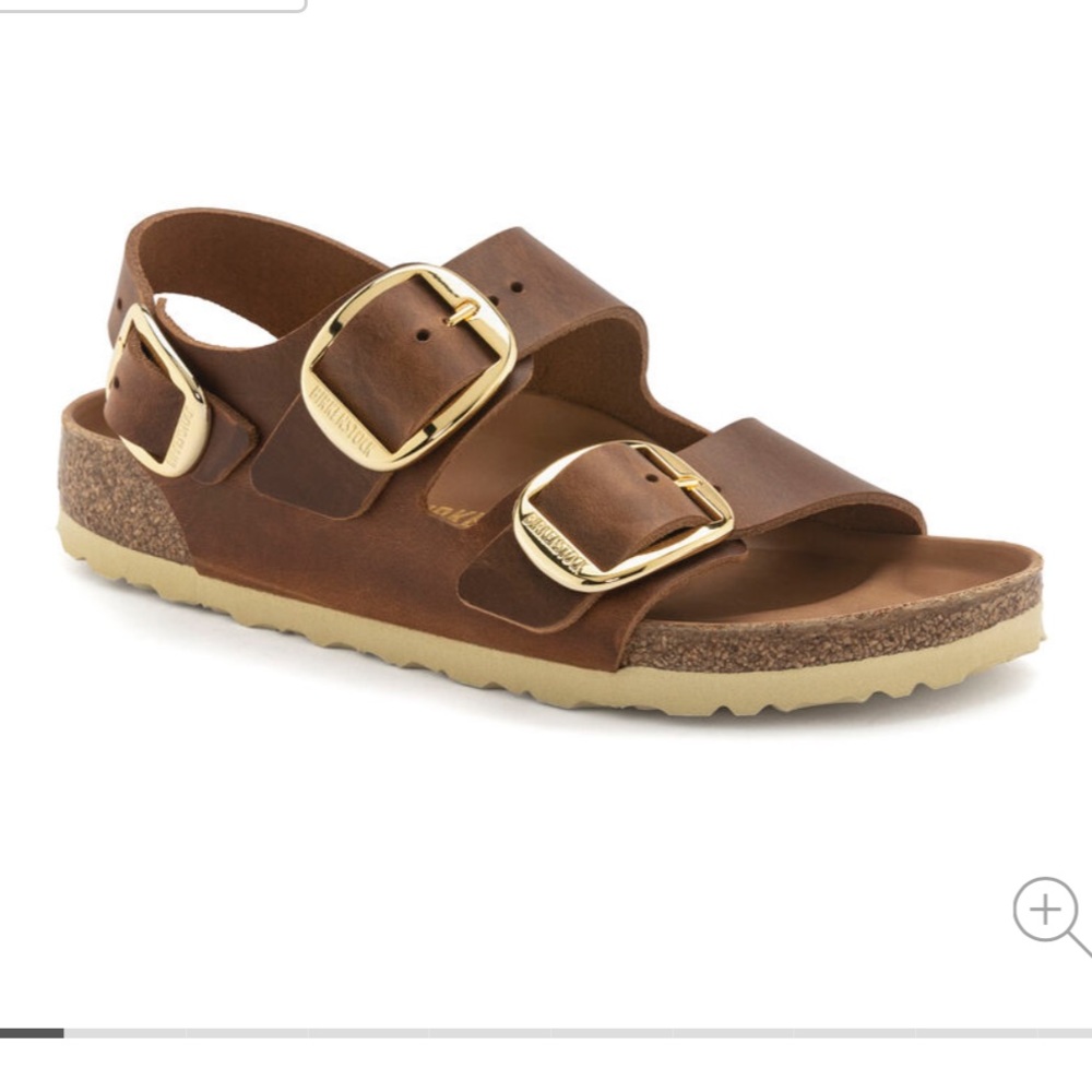 Birkenstock Milano Big Buckle Oiled Leather Brown EU 36 US 5.5